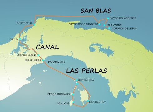 Panama Sailing areas